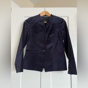 NWT - Banana Republic - Navy Blue Velvet Blazer